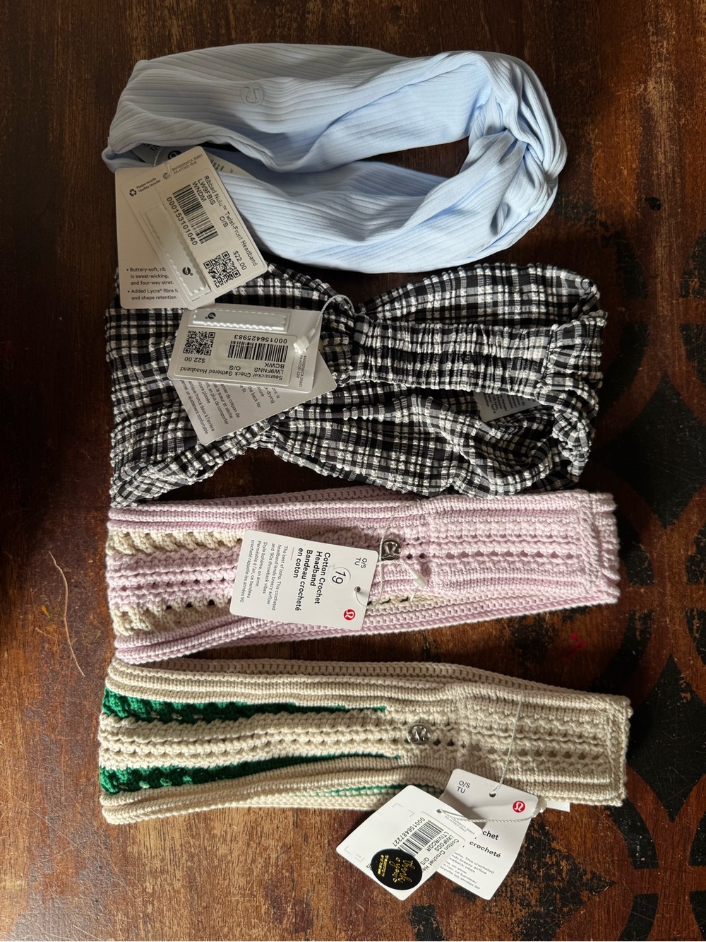 4 Pack Bundle of NWT never worn Lululemon headbands.